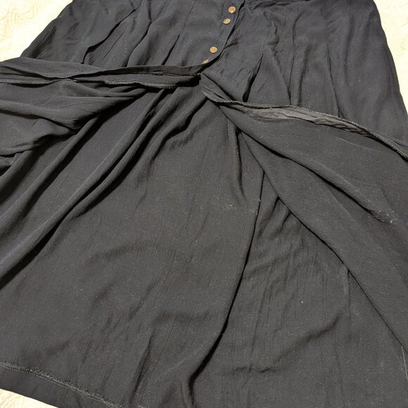 Conrad C. Collection A-Line Midi Skirt Sz. 18 Black - Picture 4 of 10